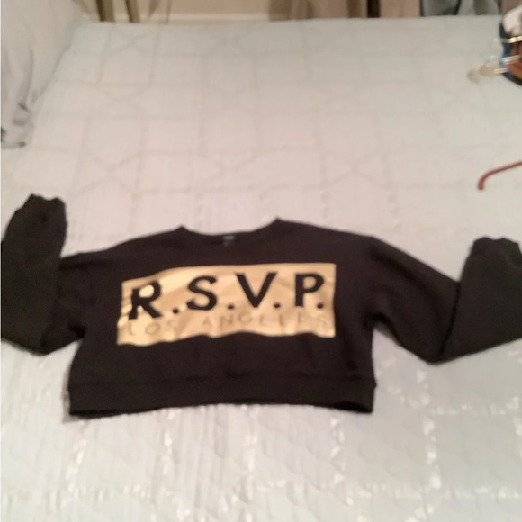 FOREVER 21~ CROPPED SWEATSHIRT ~ RSVP~LG - Picture 3 of 3